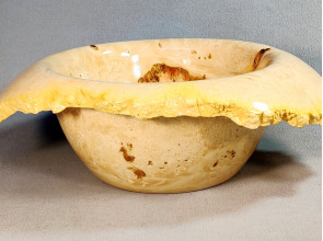 Handmade Wooden Bowl / Maple Burl Wood